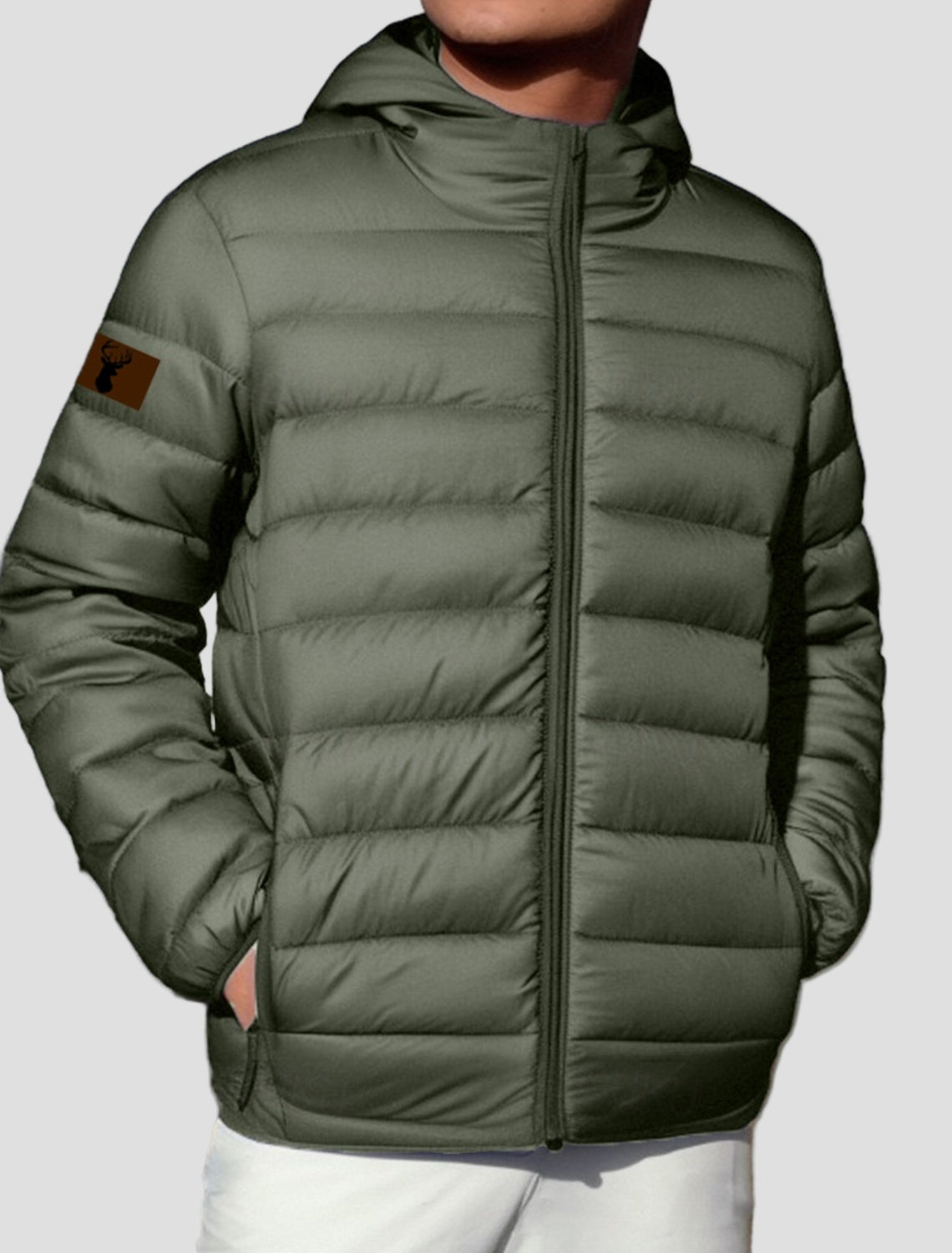 Owen | Reindeer Print Down Jacket