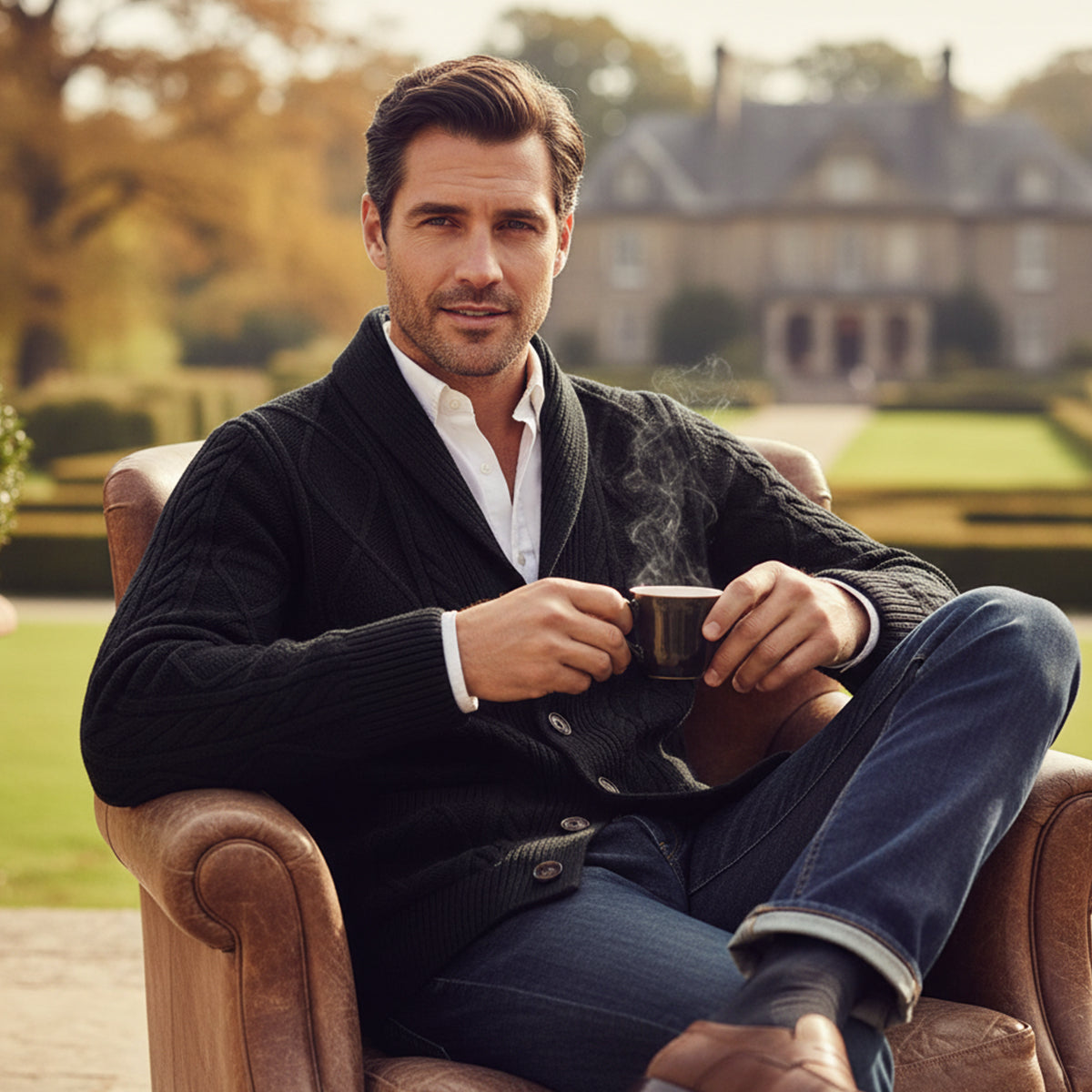 Liam | 100% Cashmere Cardigan