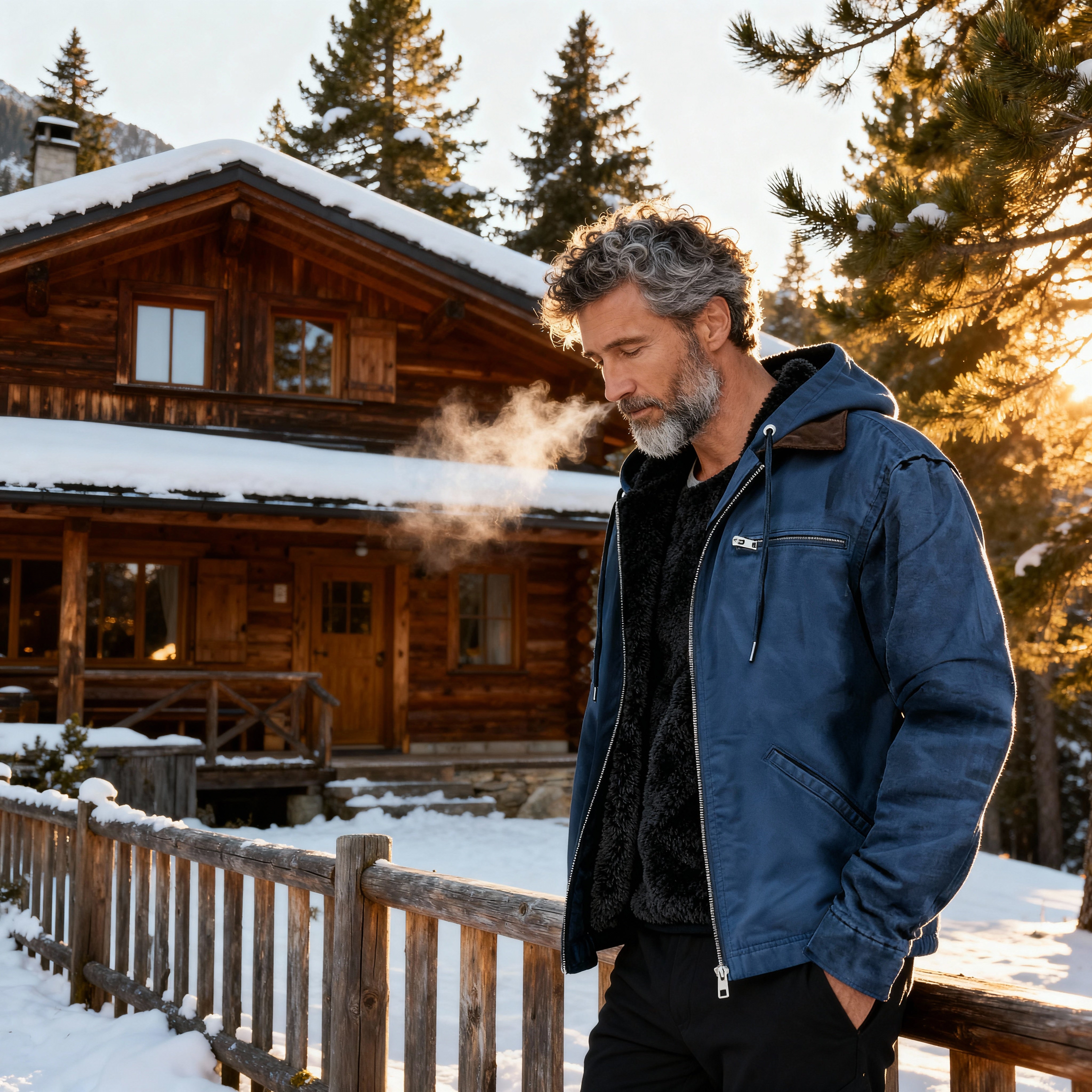 Caleb | Men’s Hooded Jacket – Fleece Lined - Rob Stevenson