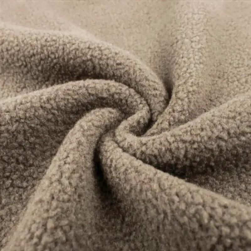 Declan | Colorblock Suede and Polar Fleece Lapel Mid-Length Coat