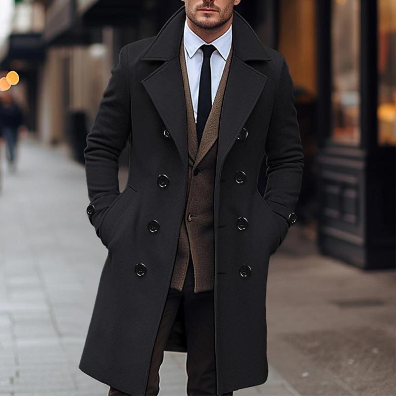 Ethan | Double-Breasted Long Coat