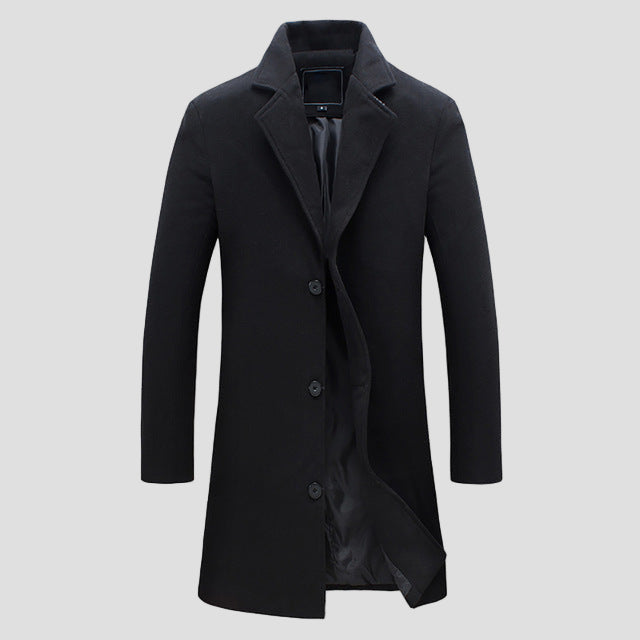 Edward | Men's Notch Lapel Single-Breasted Coat