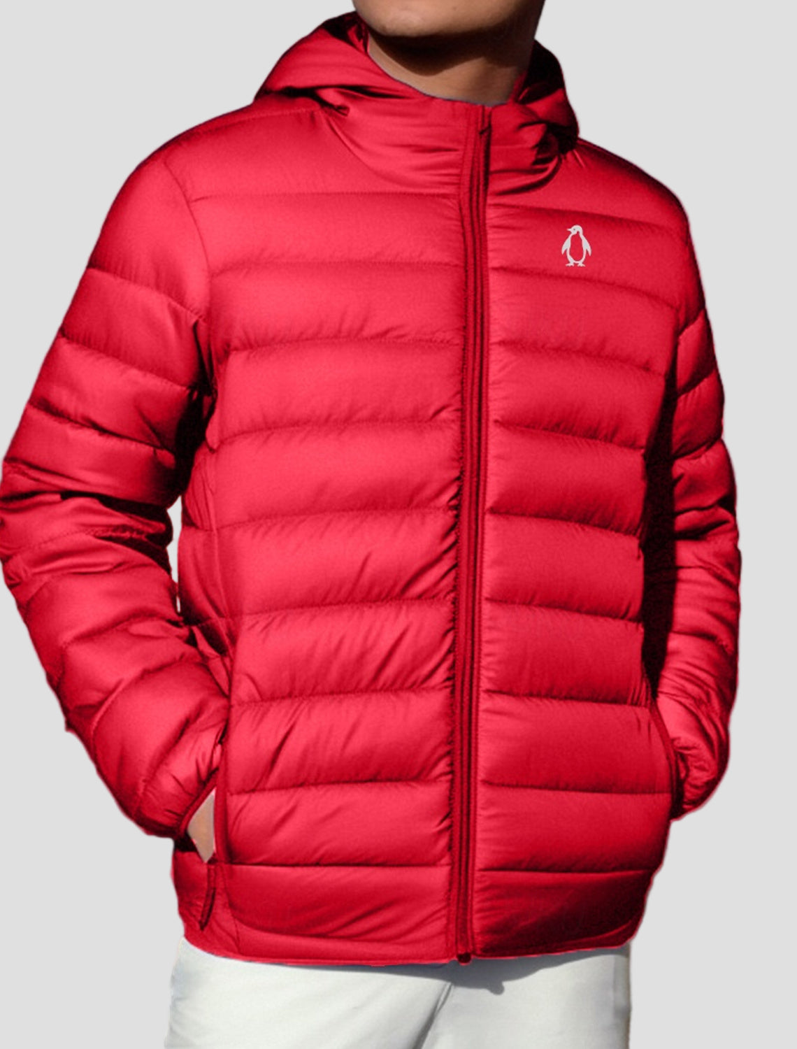 Ethan | Penguin Print Quilted Jacket