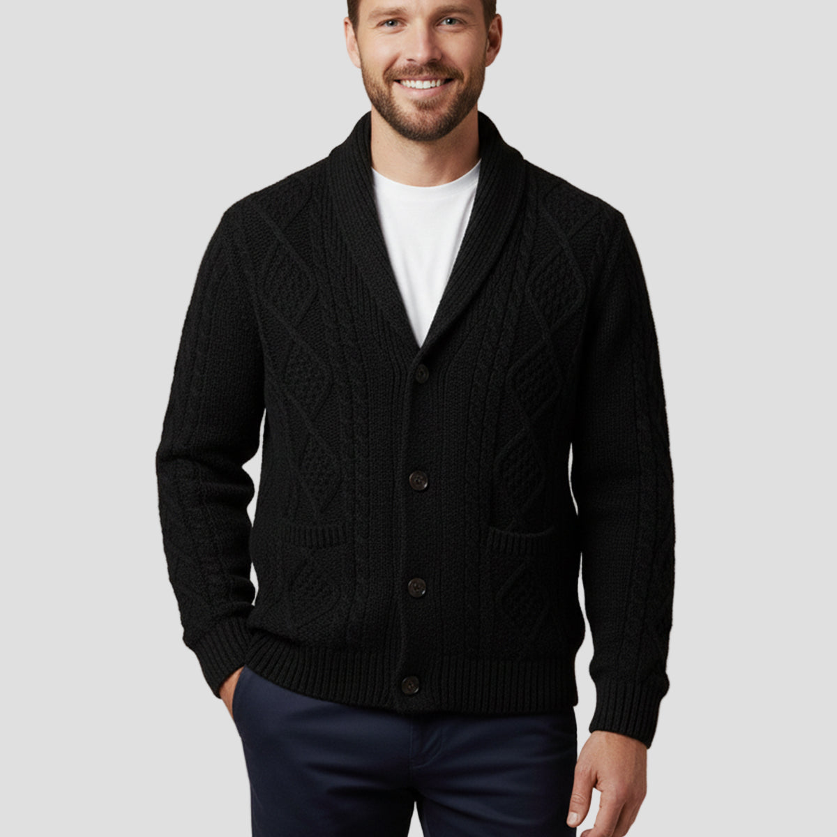Liam | 100% Cashmere Cardigan