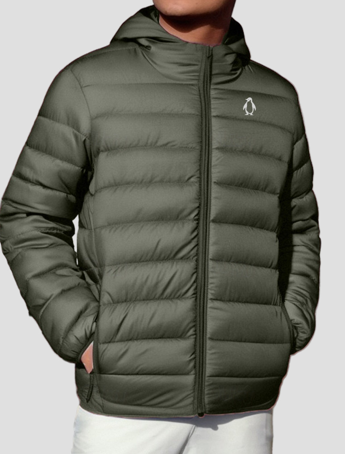 Ethan | Penguin Print Quilted Jacket